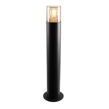 Moderne buitenlamp zwart, Sanel, IP44, Ophalen of Verzenden, Nieuw, Aluminium, Staande lamp