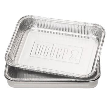 Weber Aluminium lekbakjes klein (10) - Barbecue accessoire, Nieuw