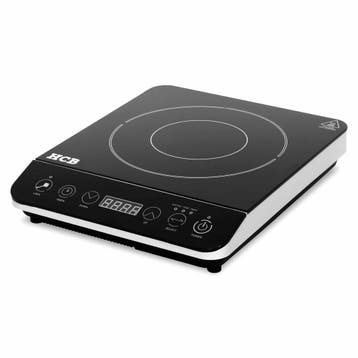 HCB Inductie kookplaat - 2 kW - 230V - RVS, Verzenden, Nieuw in verpakking, Fornuis, Frituur en Grillen