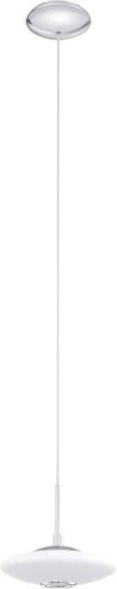 Melina - Hanglamp - 1 Lichts - Ø210mm. - Chroom - Wit, Antiek en Kunst, Antiek | Lampen, Verzenden