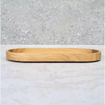 HOCHO Eiken Houten Dienblad – 200x100x15 mm – Hardwax Be, Ophalen of Verzenden, Nieuw