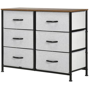 Dressoir Met 6 Inklapbare Stoffen Laden, Multifunctionele Ka, Verzenden, Nieuw