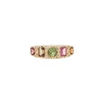 Gouden ring met toermalijn en diamant 14 kt, Ophalen of Verzenden, Nieuw