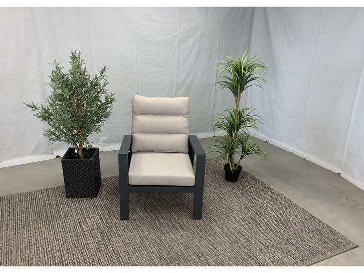 Te Velde grace aluminium loungestoel verstelbaar, Tuin en Terras, Tuinstoelen, Nieuw, Verstelbaar, Aluminium