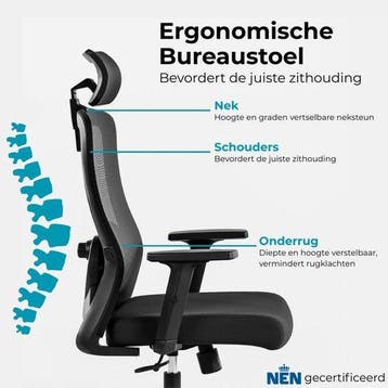 2dekans | Organess® Ergonomische Bureaustoel – Office Gaming, Ophalen of Verzenden, Zo goed als nieuw
