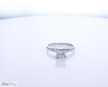 Ring - 14 karaat Witgoud - 1.04ct. tw. Diamant (Natuurlijk), Nieuw
