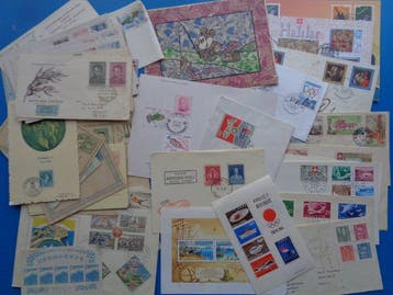 Wereld 1935/2004 - 75 speciale uitgaven, FDC en curiosa, Gestempeld