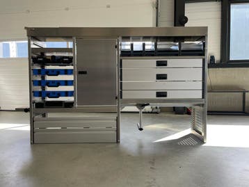 ALUCA bedrijfswageninrichting oa Transit Custom / T7 L1H1, Ophalen