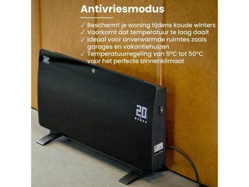 QLT Curved Verwarmingspaneel - Elektrische Kachel - App, Verzenden, Nieuw