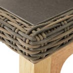 Wicker bartafel Lovas 161x64,5x99,5cm - natuur, Verzenden, Nieuw