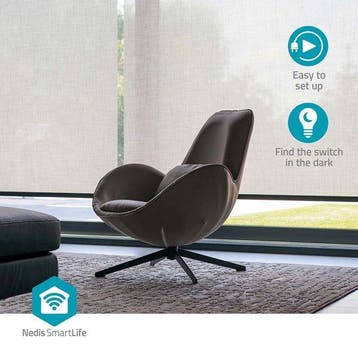 Nedis SmartLife Wandschakelaar - Gordijn / Sluiter / Zonnesc, Verzenden, Zo goed als nieuw