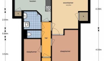 Te Huur 3 Kamer Appartement Wingerdweg In Amsterdam, Huizen en Kamers, Huizen te huur, Direct bij eigenaar, Appartement, Amsterdam