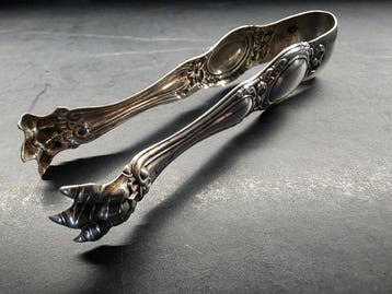 Louis XV / rocaille - Suikertang - .950 zilver - 1850-1900 -, Antiek en Kunst