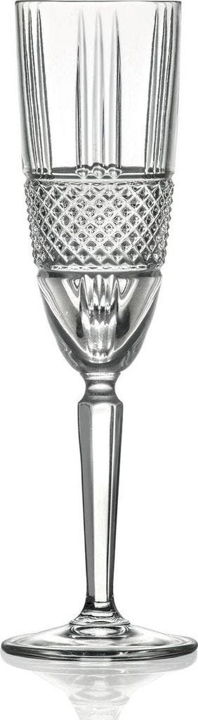 2dekans | Rcr Brillante Champagneglazen 19 cl - Transparant, Huis en Inrichting, Keuken | Servies, Ophalen of Verzenden, Gebruikt