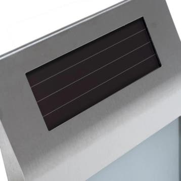 Izoxis Zilver huisnummer met schemersensor en zonnepaneel, Ophalen of Verzenden, Nieuw