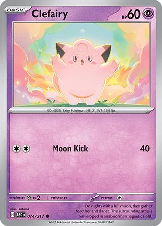 Clefairy 074/217 Ascended Heroes, Hobby en Vrije tijd, Verzamelkaartspellen | Pokémon, Losse kaart, Nieuw, Foil, Ophalen of Verzenden