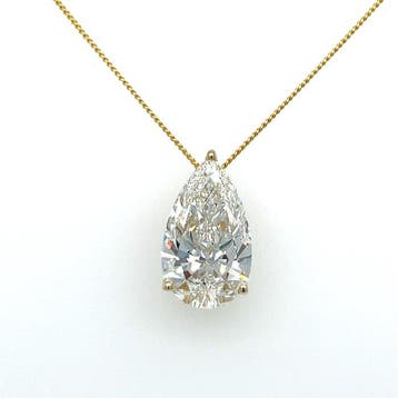 Halsketting - 14 karaat Geel goud - 7.08ct. tw. Diamant, Nieuw