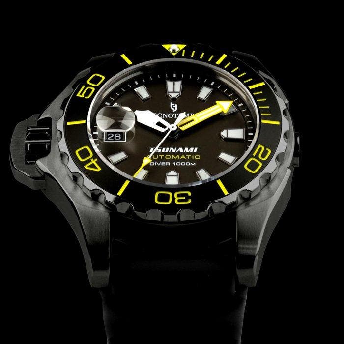 Tecnotempo - Automatic- Professional Diver 1000M Tsunami -, Sieraden, Tassen en Uiterlijk, Horloges | Heren