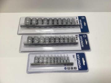 Veiling - Hyundai dopsleutelset  1/2 - 3/8 - 1/4, Nieuw