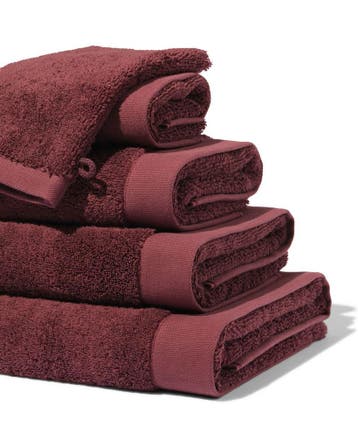 HEMA Handdoeken - hotel extra zacht bordeauxrood, Verzenden, Nieuw