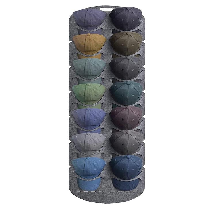 Cap Rack - Petjes Organizer voor aan Deur - Grijs - 14, Huis en Inrichting, Woonaccessoires | Kapstokken, Nieuw, Verzenden
