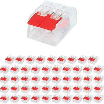 Lasklem - Verbindingsklem - 50 Stuks - 2 Polig met, Ophalen of Verzenden, Nieuw