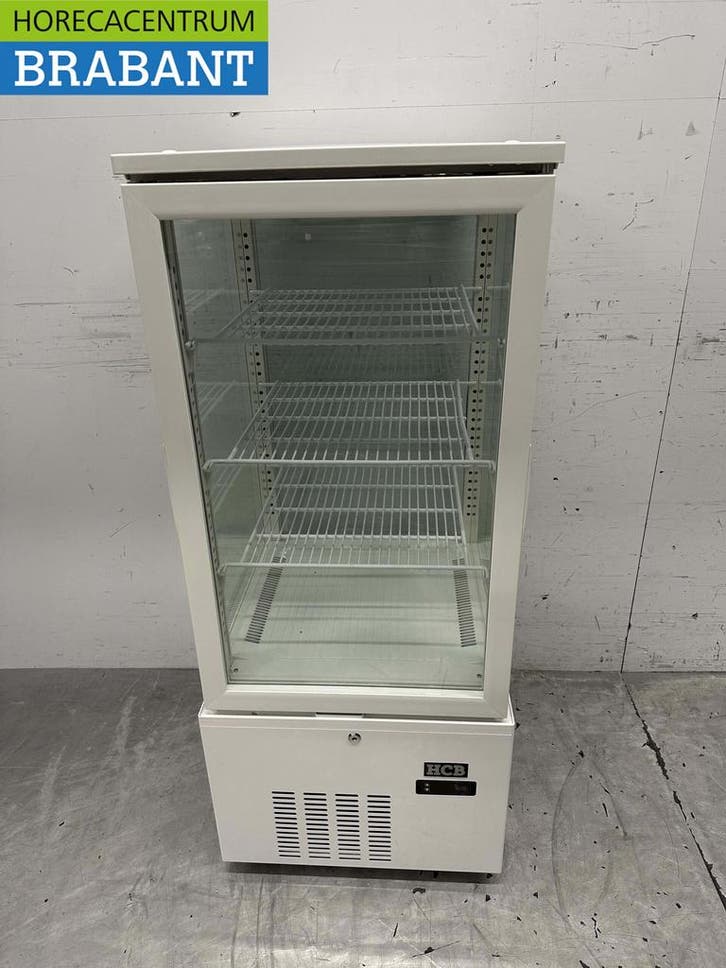 HCB Koelvitrine Gebaksvitrine Wit 158 liter 230V Horeca, Zakelijke goederen, Horeca | Keukenapparatuur, Nieuw in verpakking, Ophalen of Verzenden