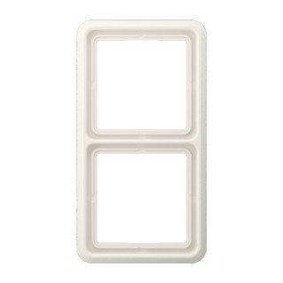 Jung CD500 afdekraam 2-voudig crèmewit - CD582W, Nieuw, Stopcontact