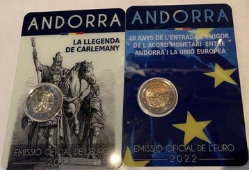 Andorra. 2 Euro 2022 Karel de Grote + EU (2