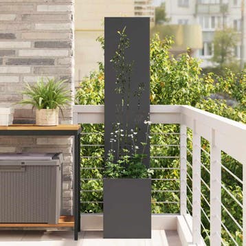 vidaXL Tuin Privacy Screen Zwart 32 x 32 x 150 cm, Verzenden, Nieuw