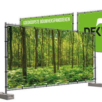 Bouwhekdoeken Bos (ontwerp 2) 335x174 cm, Nieuw