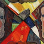 Rein Dool (1933) - 2 gezichten, Antiek en Kunst