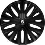 Sparco Wieldoppen setpen Modena - 15-inch - Zwart - Set  4 s, Verzenden, Nieuw