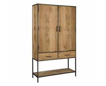 Tower Living Opbergkast Luna eikenhout 115 cm - Naturel, Ophalen of Verzenden, Nieuw