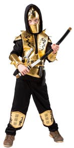 Ninja Kostuum Kind Goud, Ophalen of Verzenden, Nieuw