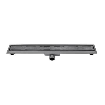 Gun metal RVS Douchegoot compleet met flens 100x7x6,7cm, Verzenden, Nieuw