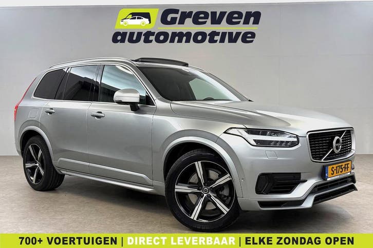 Volvo XC90 2.0 T8 Twin Engine AWD R-Design 7p.  407PK  Pano, Auto's, Volvo, Te koop, Automaat, Zilver of Grijs, Verzenden