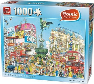 King Comic Piccadilly Circus - 1000 Stukjes - Puzzel (Nieuw), Hobby en Vrije tijd, Denksport en Puzzels, Verzenden, Nieuw