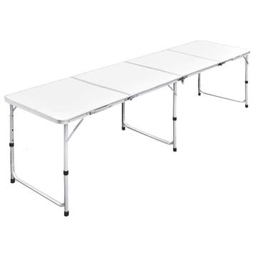 vidaXL Campingtafel inklapbaar en verstelbaar 240x60 cm, Verzenden, Nieuw
