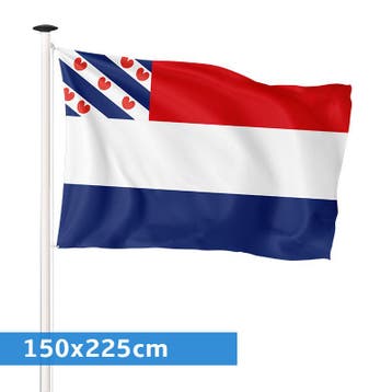 Vlag Nederland-Friesland 150x225cm, Nieuw