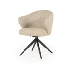 Stoel Connor - Taupe Donna - 96341 - eetkamerstoelen, Nieuw, Stof