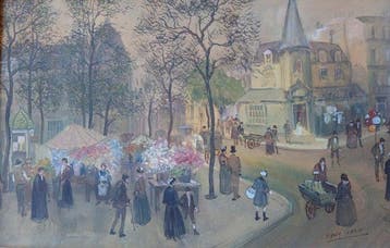 Henry Grenier (1882-1940) - Paese con personaggi
