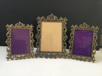 Made in Italy - Fotolijst (3) - Messing, Glas - Set v 3