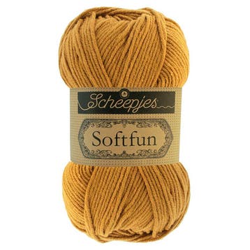 Scheepjes Softfun - 2621 goud - Katoen/Acryl Garen, Hobby en Vrije tijd, Ophalen of Verzenden, Nieuw