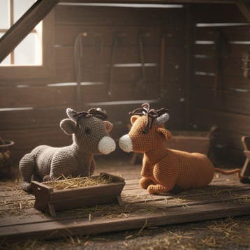 Os Haken voor Mini Kerststal - Haakpret Anja Toonen - Haak, Ophalen of Verzenden, Nieuw