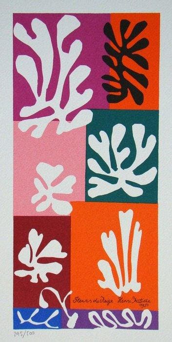 Henri Matisse (1869-1954) - Fleurs de Neige - Lithograph