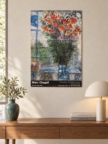 Marc Chagall - Fleur des champs 1968 – Manifesto originale