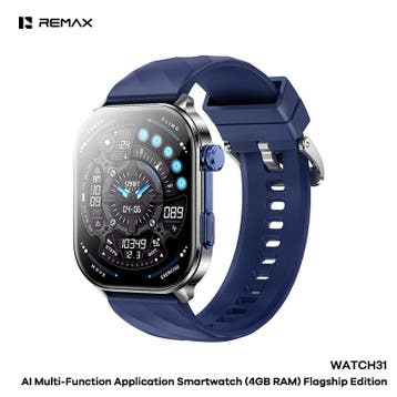 Remax WATCH31 - Smartwatch - AI - 4GB - IP68 - Bellen via..., Ophalen of Verzenden, Nieuw, Blauw, Remax
