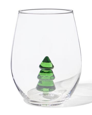 HEMA Waterglas 550ml met figuur kerstboom, Verzenden, Nieuw