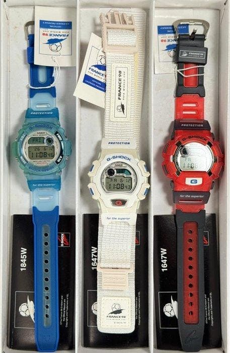 ≥ Casio - FIFA World Cup Set France 1998 | G-Shock | NOS with